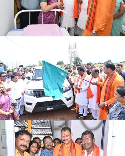 मुख्यमंत्री के निर्देश पर स्वास्थ्य मंत्री श्री जायसवाल ने गरियाबंद जिले के किडनी मरीजों की सुविधा के लिए चार एम्बुलेंस की दी सौगात