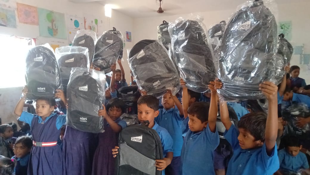 Adani Foundation's upliftment program: 3000 children got free bags and ...