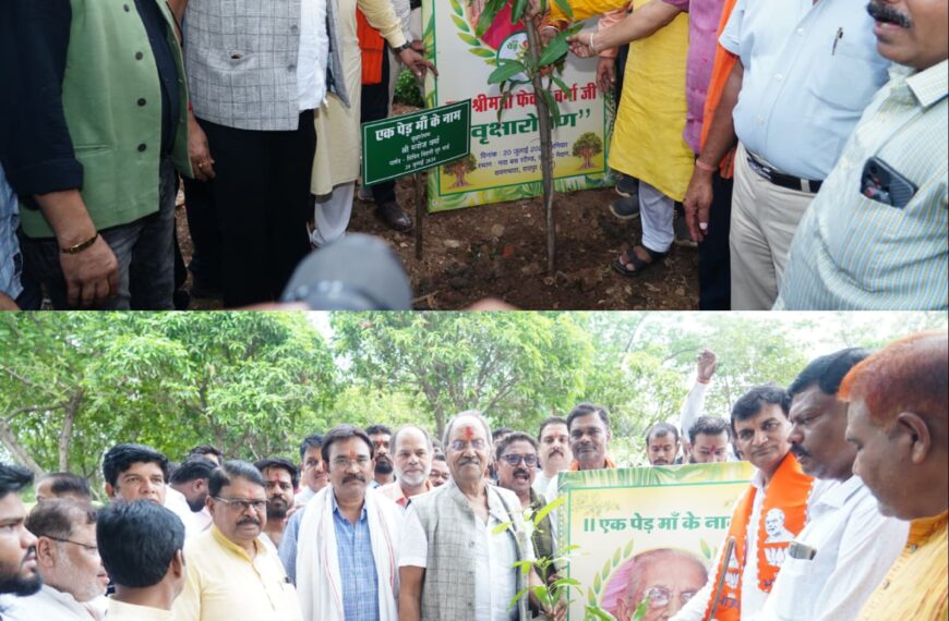 माँ और धरती माँ दोनों ही हमारे जीवन के महत्वपूर्ण और अनमोल हिस्से हैं : बृजमोहन अग्रवाल