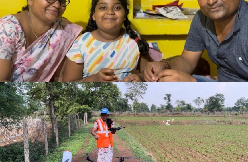 दुर्ग की ड्रोन दीदी की सफलता के उड़ान की कहानी, बेटी का शौक पूरा करने शुरू किया मशरूम उत्पादन, साल भर में हो गई लाख रूपए की कमाई