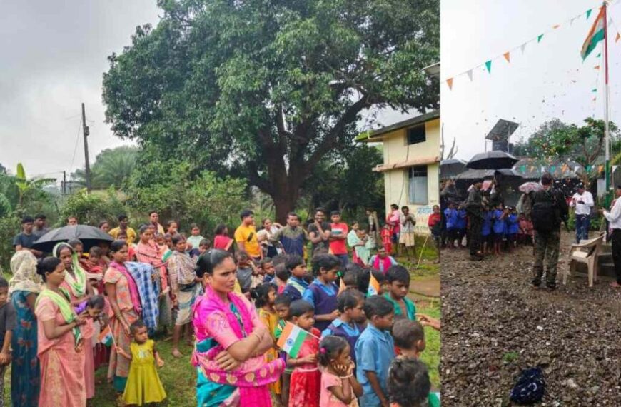 धूर नक्सल क्षेत्रों में जवानों ने ग्रामीणों के साथ धूमधाम से मनाया स्वतंत्रता दिवस, मंगनार, आलनार और तनेली में लहराया तिरंगा