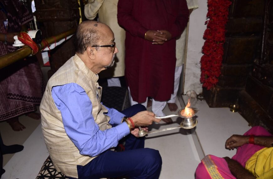 राज्यपाल रमेन डेका ने रतनपुर में आदिशक्ति माँ महामाया देवी का किया दर्शन, पूजा- अर्चना कर प्रदेशवासियों के सुख-समृद्धि और प्रगति की कामना की