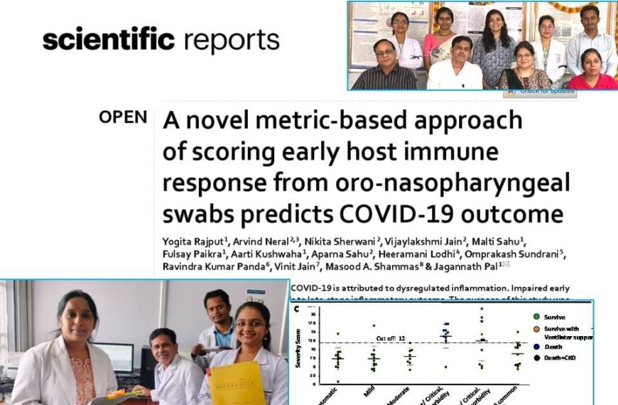 अम्बेडकर अस्पताल स्थित मल्टी-डिसिप्लिनरी रिसर्च यूनिट (एमआरयू) के वैज्ञानिकों ने विकसित किया एक बायोमार्कर किट