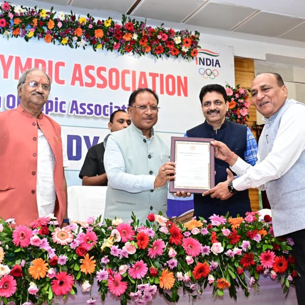 मुख्यमंत्री विष्णु देव साय छत्तीसगढ़ ओलंपिक संघ के निर्विरोध अध्यक्ष बने