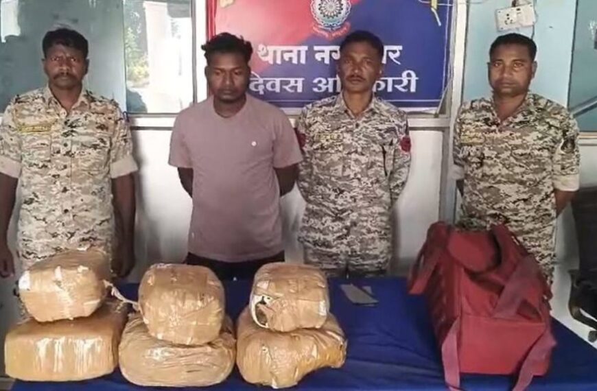 बस्तर के सरहदी इलाके में दो पहिया वाहन से हो रही गांजे की तस्करी, पुलिस ने एक आरोपी को किया गिरफ्तार