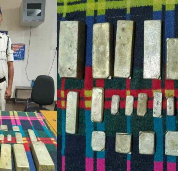 पुलिस की बड़ी कार्रवाई: सवारी बस से भारी मात्रा में चांदी की तस्करी, 28 लाख की चांदी की सिल्ली जब्त