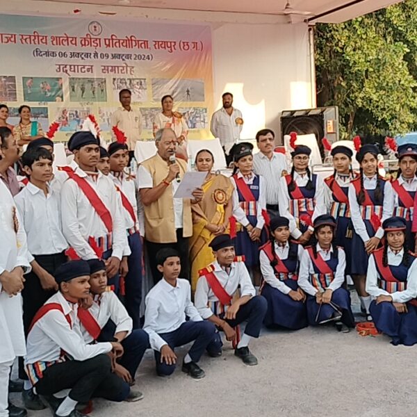 सांसद बृजमोहन अग्रवाल ने 24 वीं राज्यस्तरीय शालेय क्रीड़ा प्रतियोगिता का किया शुभारंभ