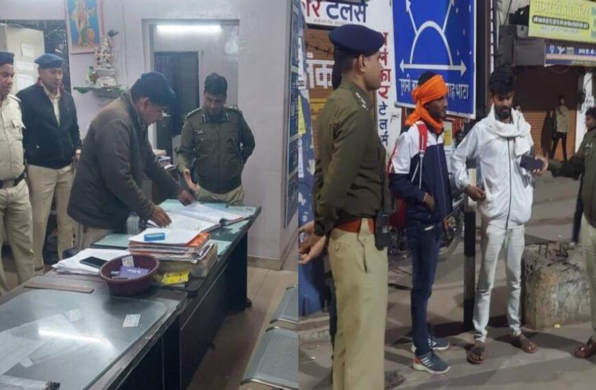 आधी रात गश्त पर निकले SSP रायपुर संतोष सिंह: पुलिस थानों का किया औचक निरीक्षण