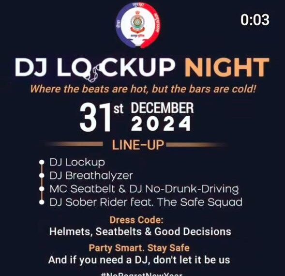 DJ Lockup Night : क्या आप भी करने जा रहे हैं न्यू इयर पार्टी, तो हो जाएं सावधान, रायपुर पुलिस ने कर रखा है खास इंतजाम