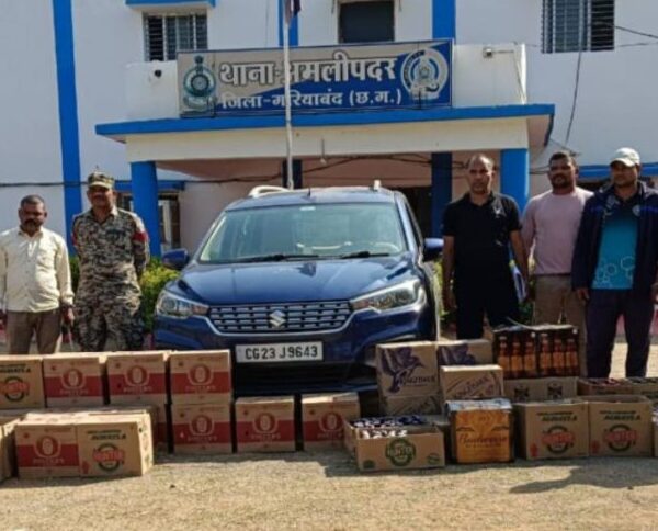 चुनावी सीजन में ओडिशा से शराब की हो रही सप्लाई, पुलिस ने भारी मात्रा में अंग्रेजी शराब के साथ आरोपी को किया गिरफ्तार