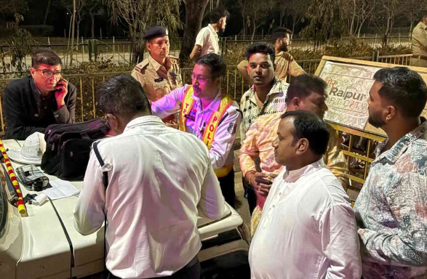 रायपुर की सड़कों पर नशे में गाड़ी चलाते मिले ये 23 लोग, पुलिस ने जब्त की गाड़ी, ड्राइविंग लाइसेंस भी होगा निलंबित