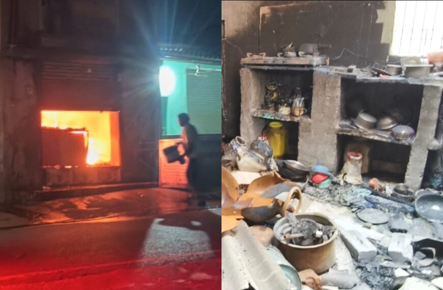 पति-पत्नी सामान लेने गए बाहर, घर में सो रहा था 4 साल का बेटा, अचानक गैस सिलेंडर फटने से हुआ धमाका, आग बुझाने की कोशिश में 9 लोग झुलसे