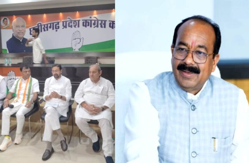 कांग्रेस की संविधान बचाओ रैली की तैयारी को लेकर हुई अहम बैठक: छत्तीसगढ़ में 8 मई को बिलासपुर से होगी शुरुआत, डिप्टी सीएम अरुण साव ने कसा तंज