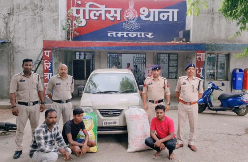 नशे के खिलाफ पुलिस की बड़ी कार्रवाई, 37 किलो गांजा के साथ 3 तस्करों को किया गिरफ्तार…