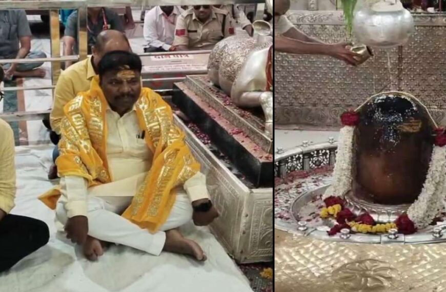 महाकाल के दर पर छत्तीसगढ़ के वन मंत्री: केदार कश्यप ने भगवान महाकालेश्वर के किए दर्शन, एमपी सरकार और पीएम मोदी की तारीफ की