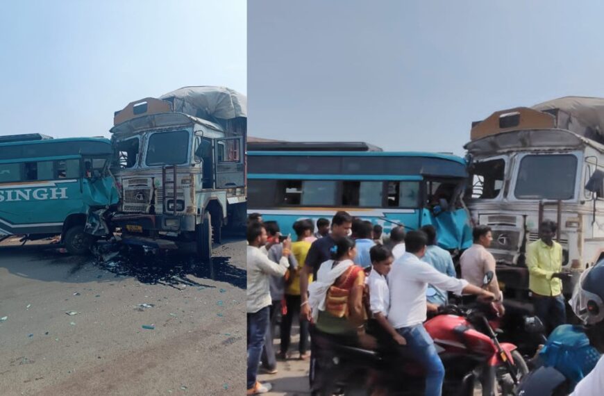 नहीं थम रहा हादसों का कहर, बस-ट्रक की भीषण टक्कर में डेढ़ दर्जन घायल, धरमपुरा-बरेला मार्ग ‘रेड जोन’ में तब्दील