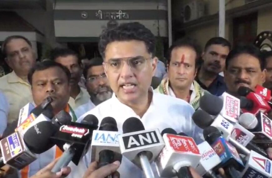 कांग्रेस राष्ट्रीय महासचिव सचिन पायलट ने कहा- ऑपरेशन सिंदूर और अमेरिका की भूमिका पर सरकार को स्पष्टीकरण देना चाहिए
