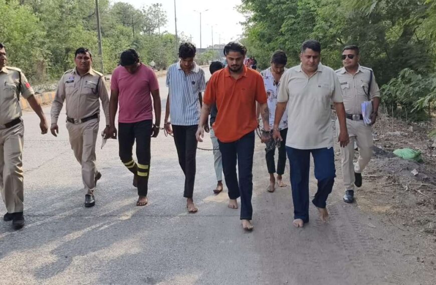 दहशत फैलाने वालों पर पुलिस ने कसा शिकंजा, 9 आरोपी जेल भेजे गए
