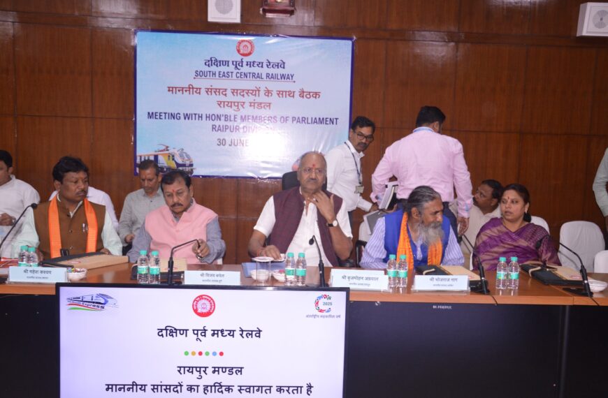 छत्तीसगढ़ में चल रहा है 46 हजार करोड़ रुपए से रेलवे का काम: सांसद बृजमोहन अग्रवाल