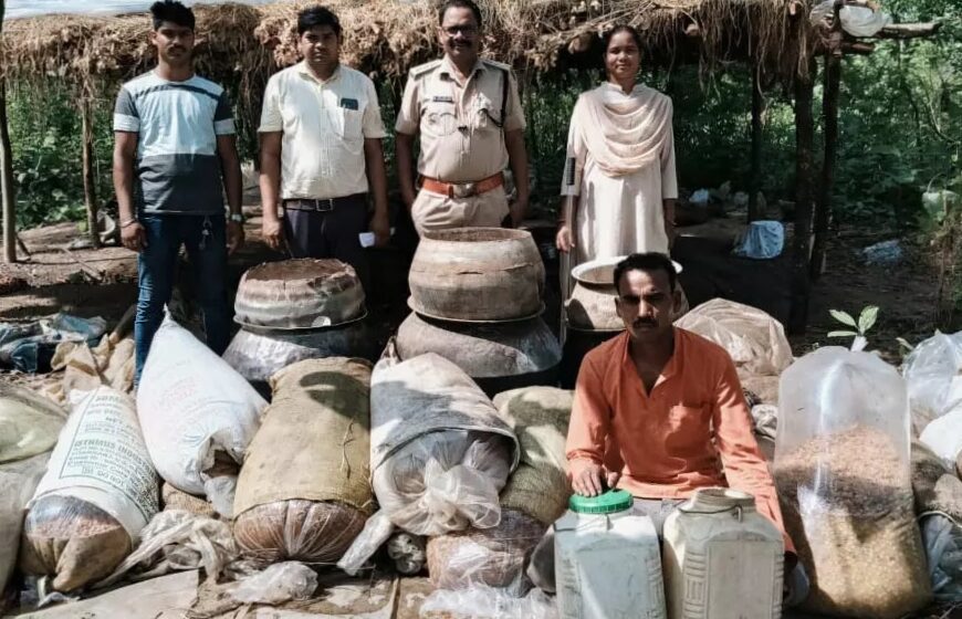 बलौदाबाजार में आबकारी विभाग की बड़ी कार्रवाई