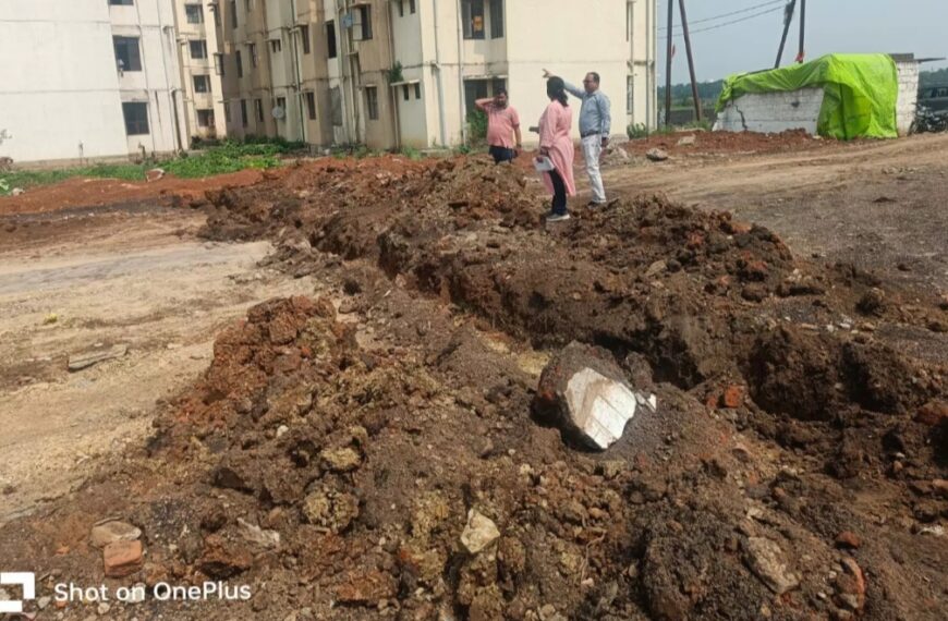 निगम ने गोकुल नगर नया सवेरा स्कूल के पास अवैध निर्माण पर लगाई रोक