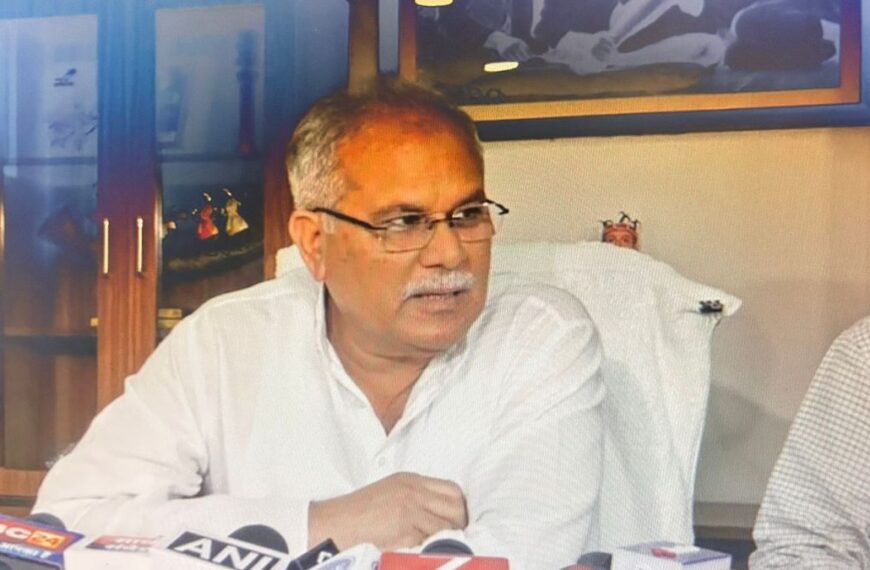 धान, कानून व्यवस्था और नितीश मुद्दे पर बघेल का सरकार पर हमला