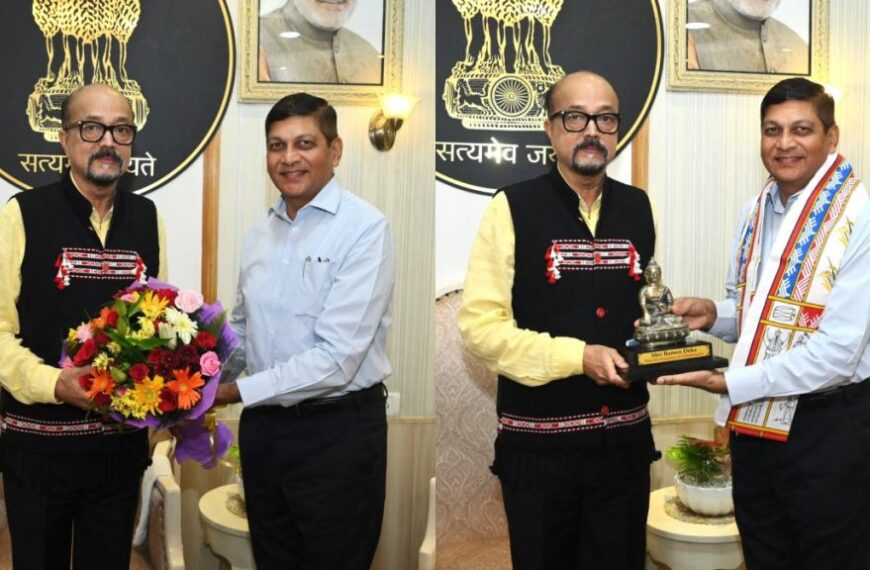 मुख्य सचिव अमिताभ जैन हुए सेवानिवृत्त: राज्यपाल रमेन डेका से की सौजन्य मुलाकात