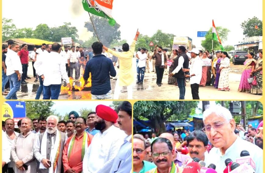 कांग्रेस की आर्थिक नाकेबंदी या खानापूर्ति ! आंदोलन समाप्त होने से 15 मिनट पहले पहुंचे महंत और बाबा, जयसिंह अग्रवाल का होता रहा इंतजार