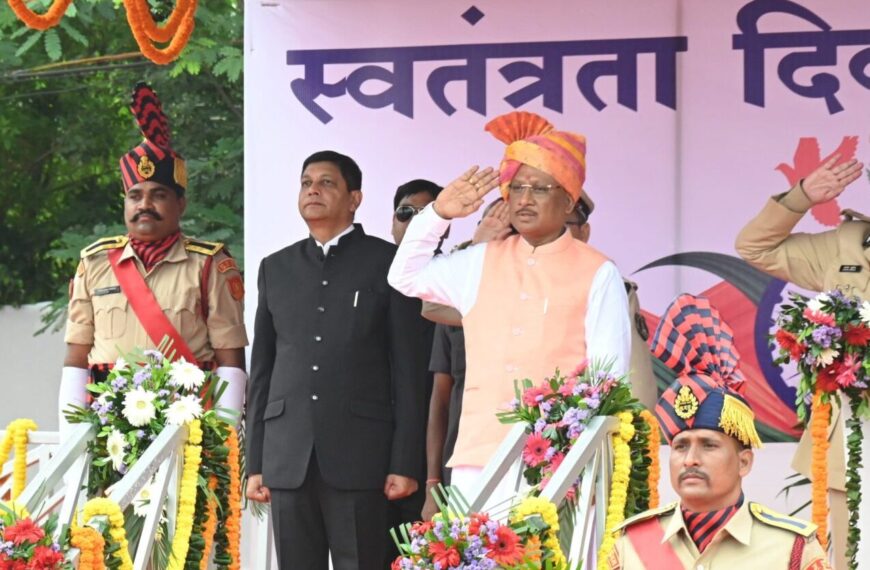 स्वतंत्रता दिवस 2025 : मुख्यमंत्री विष्णुदेव साय राजधानी रायपुर फहराएंगे तिरंगा, देखिये चीफ गेस्ट की जिलेवार लिस्ट