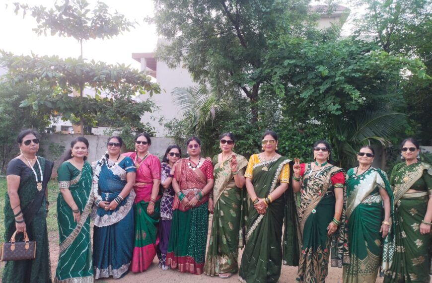 मीडिया सिटी की महिलाओं ने दिया ग्रीन इंडिया- ग्रीन छत्तीसगढ़ का संदेश, सावन उत्सव में रिमझिम फुहारों के बीच जमकर झूमे