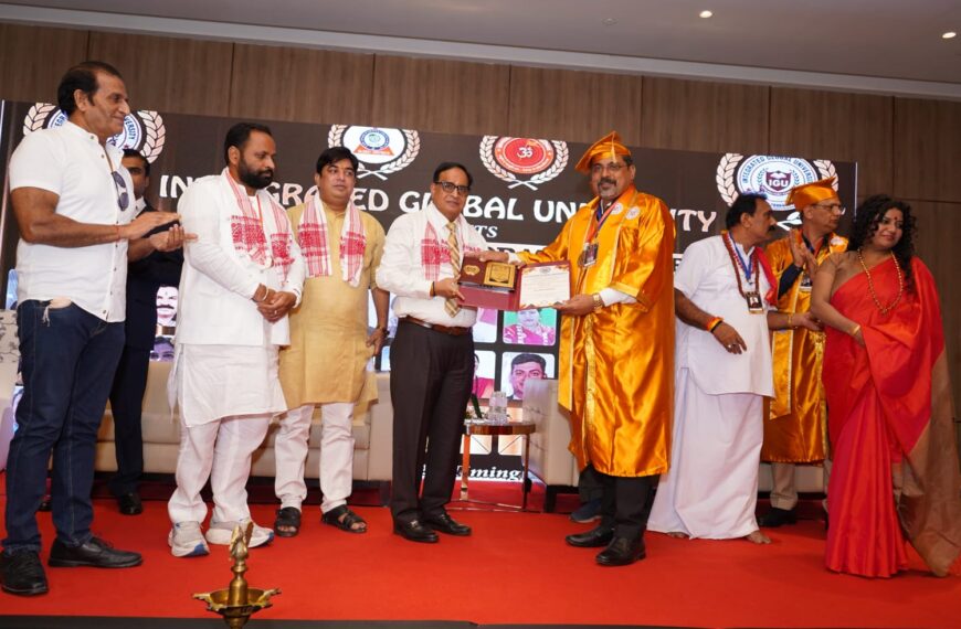 समाज सेवा के क्षेत्र में अतुलनीय योगदान हेतु डॉ. अरुण सिंह सिसोदिया को राष्ट्रीय सम्मान मानद उपाधि डॉक्टरेट से किया गया सम्मानित