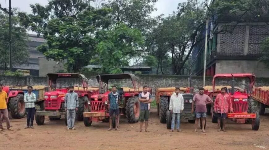 अवैध रेत परिवहन पर पुलिस की बड़ी कार्रवाई