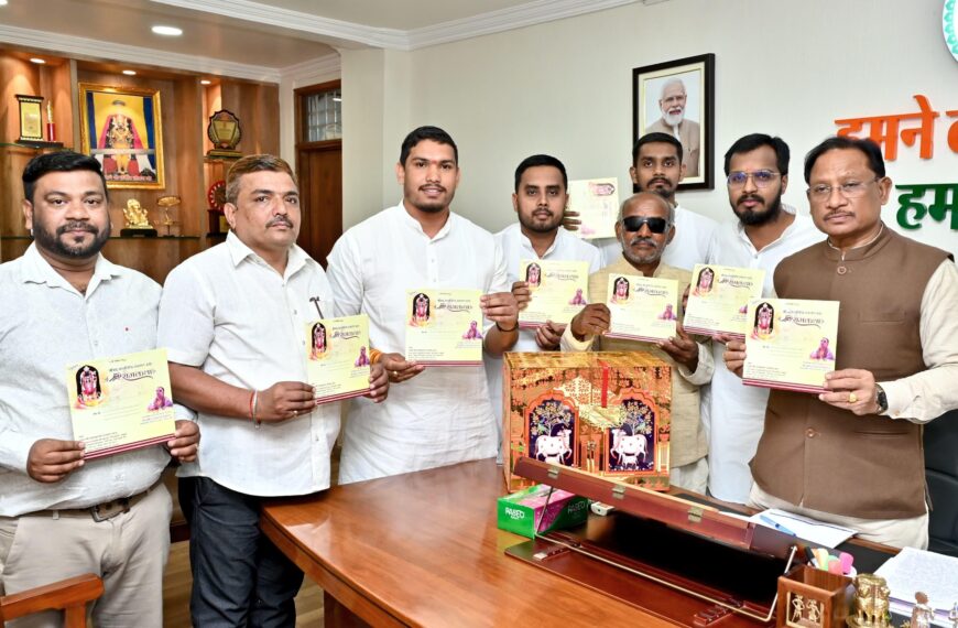 मुख्यमंत्री विष्णुदेव साय ने श्री रामकथा पोस्टर एवं कैलेंडर का किया विमोचन