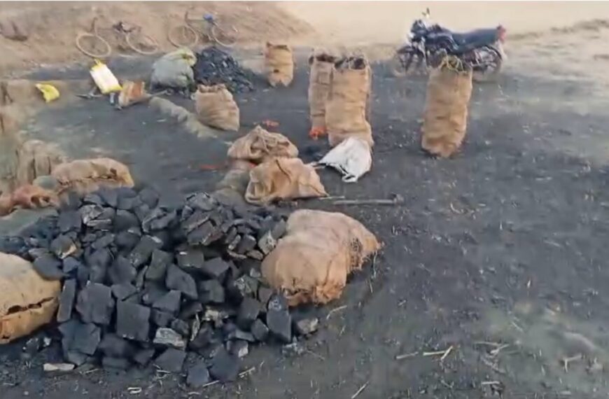 अवैध कोयला कारोबार पर पुलिस का एक्शन, 3 टन कोयला जब्त किया