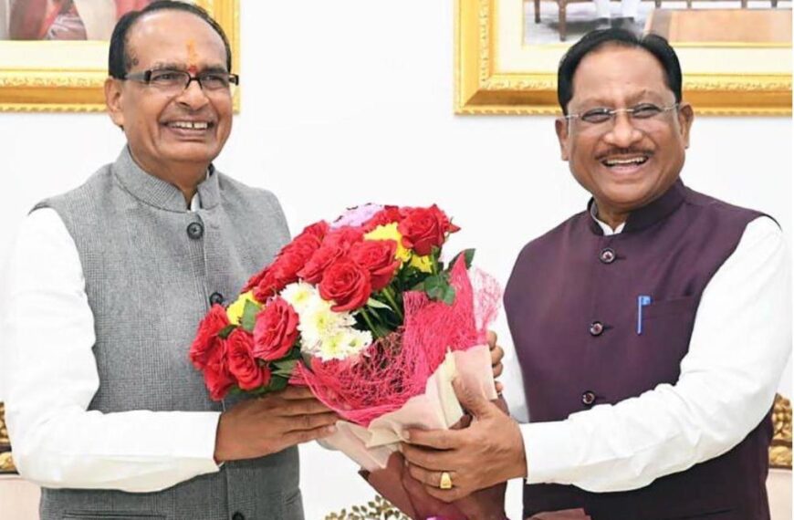 मुख्यमंत्री साय से केंद्रीय कृषि मंत्री शिवराज चौहान ने की मुलाकात, किसानों के मुद्दों पर की चर्चा