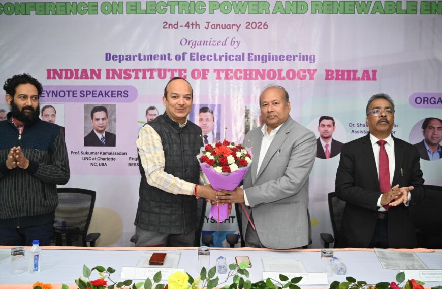 आईआईटी भिलाई में छठे आईईईई ईपीआरईसी 2026 का उद्घाटन; सहयोगात्मक अनुसंधान और नवीकरणीय ऊर्जा अनुप्रयोगों पर जोर