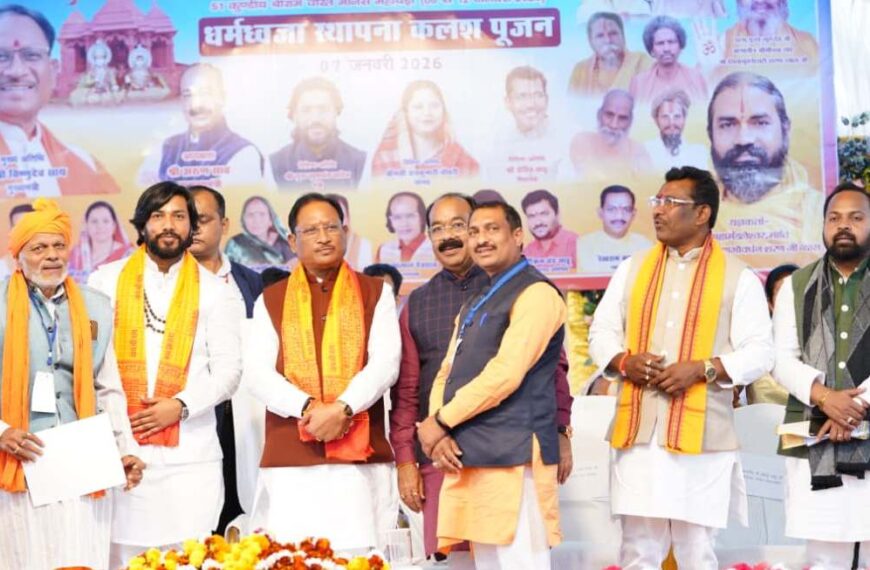 जनसहभागिता से निर्मित भव्य श्रीरामजानकी मंदिर छत्तीसगढ़ की आस्था और एकजुटता का प्रतीक : मुख्यमंत्री साय