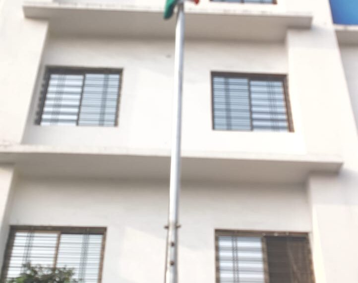 छत्तीसगढ़ आरएसएस के मुख्य कार्यालय में शान से लहराया तिरंगा