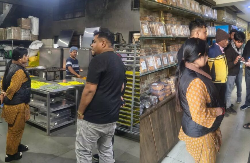 नैवेद्य और गुजरात मिष्ठान पर निगम ने ठोका जुर्माना, मिनी एसटीपी लगाने नोटिस किया जारी