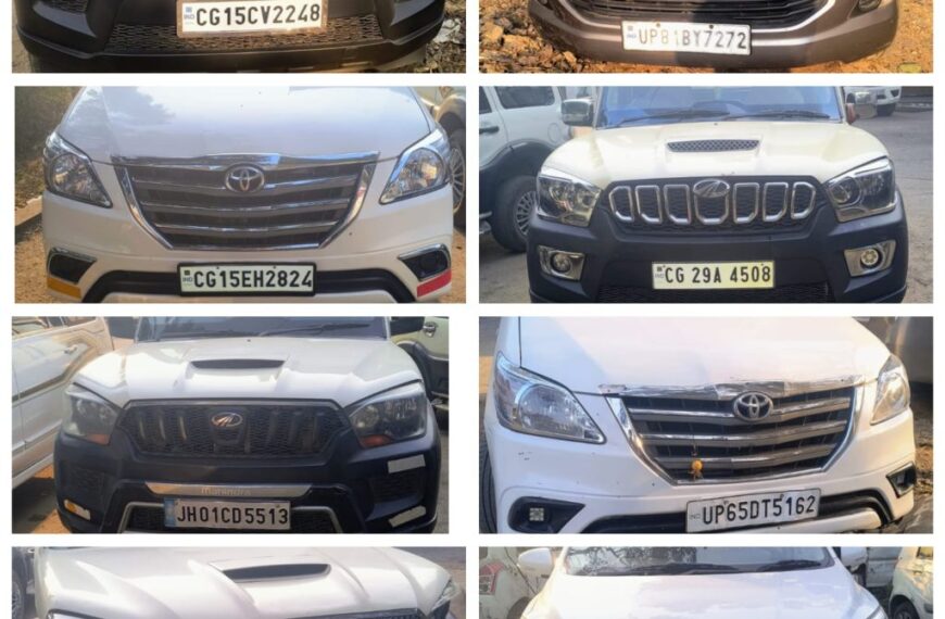 बीच सड़क पर स्टंटबाजी करना पड़ा महंगा, पुलिस ने 8 गाड़ियां की जब्त