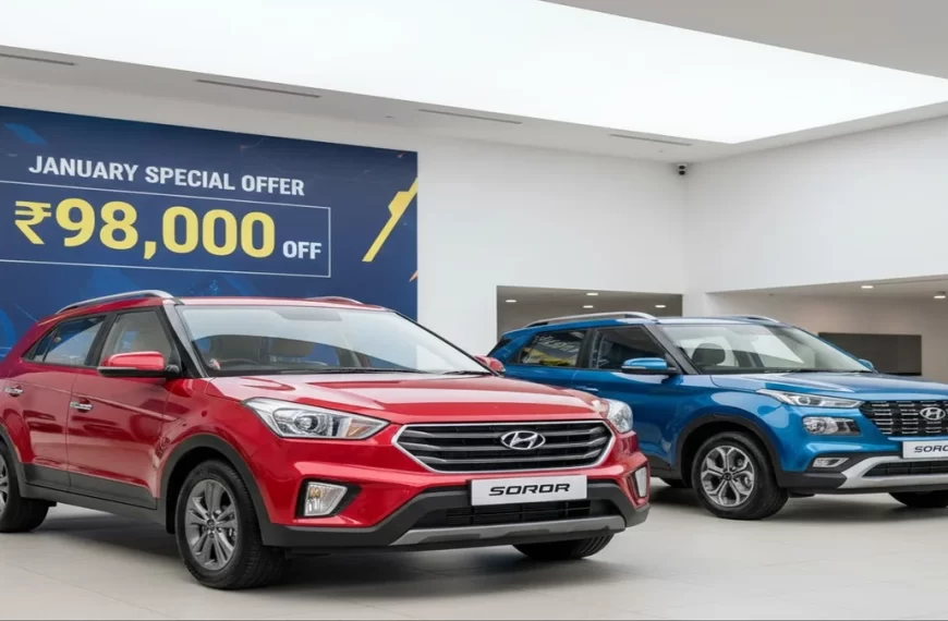 Hyundai, का ‘न्यू ईयर’ धमाका, Creta और Exter समेत इन गाड़ियों पर मिल रहा ₹98,000 तक का तगड़ा डिस्काउंट