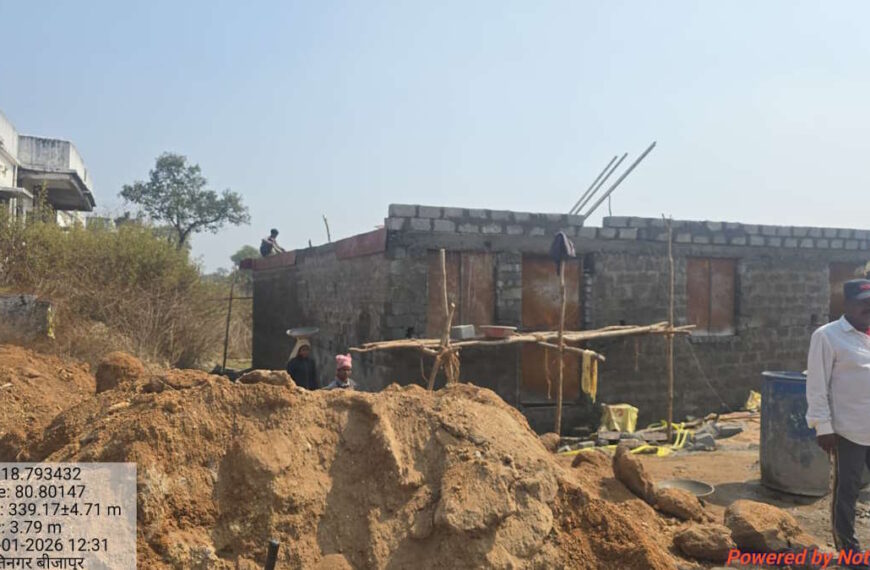 अवैध अतिक्रमण पर फिर बवाल, बॉउंड्रीवाल निर्माण की आड़ में ठेकेदार ने बना दिया अपने लेबर के लिए आशियाना…