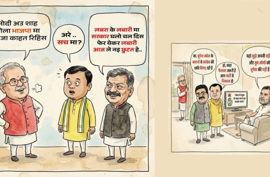 भूपेश बघेल के बयान के जवाब में भाजपा ने पोस्टर जारी कर कसा तंज, मंत्री केदार बोले – उनकी जरूरत न तो छत्तीसगढ़ को है और न ही BJP को