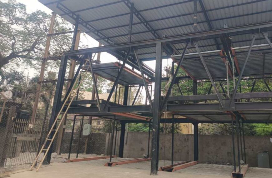 महानगरों की तर्ज पर रायपुर में पहली मैकेनाइज्ड मल्टीलेवल पार्किंग बनकर तैयार: एक साथ खड़ी हो सकेंगी 12 कारें, जल्द होगी शुरुआत
