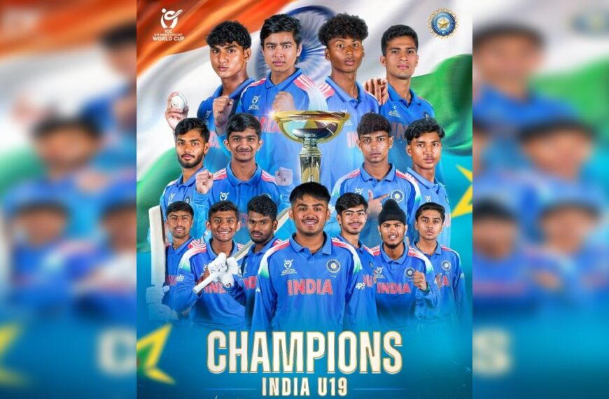 भारत ने शानदार अंदाज में 6वीं बार जीता खिताब, इंग्लैंड को 100 रनों से दी करारी शिकस्त