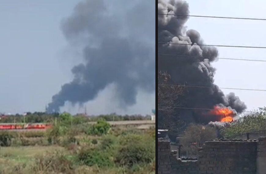 उरकुरा रेल्वे स्टेशन के समीप स्थित आइल फैक्ट्री में लगी भीषण आग, इलाके में मची अफरा-तफरी…