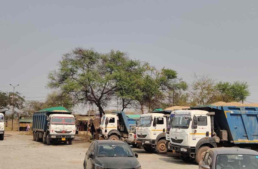 अवैध रेत उत्खनन और परिवहन पर कार्रवाई, 14 हाईवा जब्त