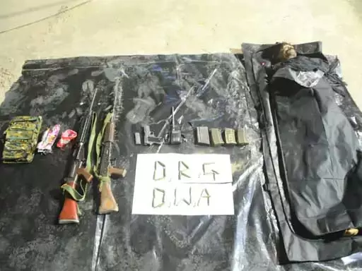 दंतेवाड़ा-बीजापुर बॉर्डर में ईनामी नक्सली ढेर