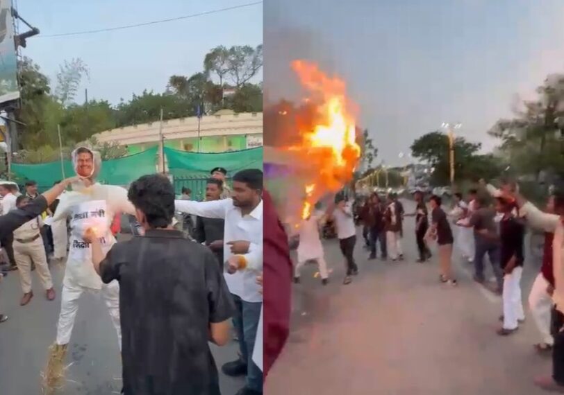 12वीं हिंदी पेपर लीक मामला: कार्रवाई में देरी से नाराज़ एनएसयूआई कार्यकर्ताओं ने किया विरोध प्रदर्शन