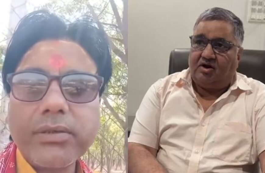 “कथा के भुगतान पर विवाद गरमाया: कथावाचक ने आत्मदाह की दी धमकी, मंत्री राजेश अग्रवाल बोले– आरोप झूठे”